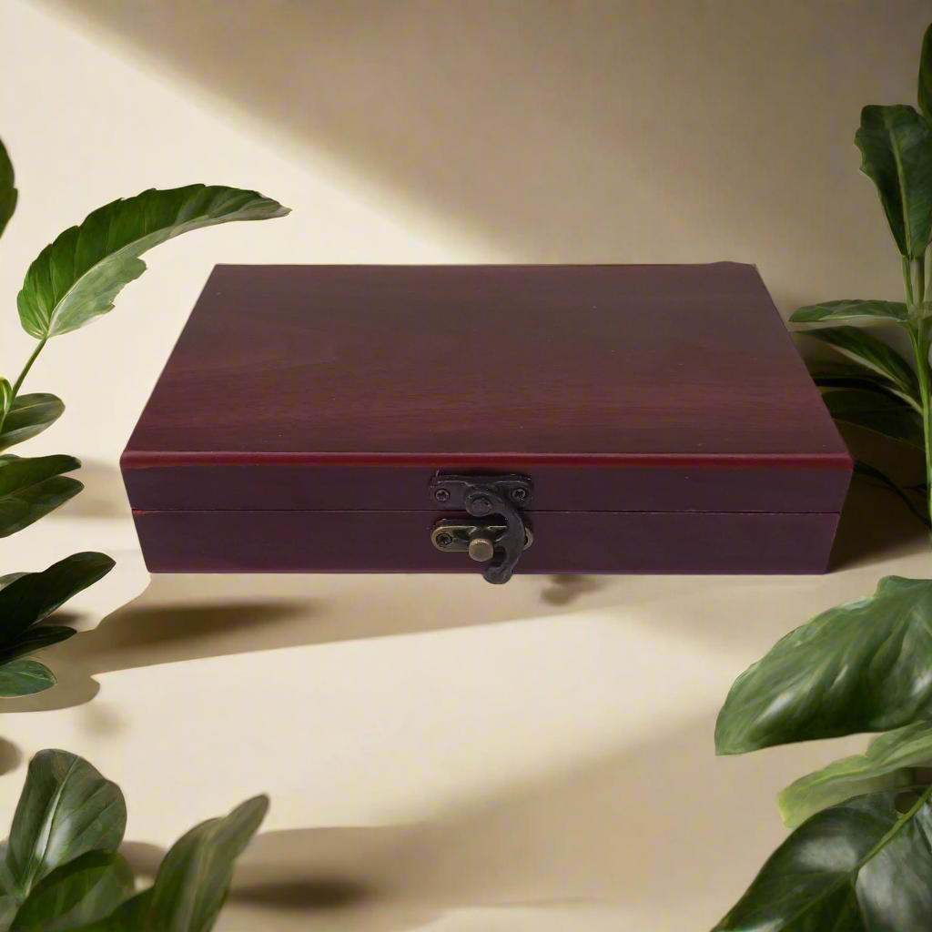 Rosewood Gift Box Cards & Dice