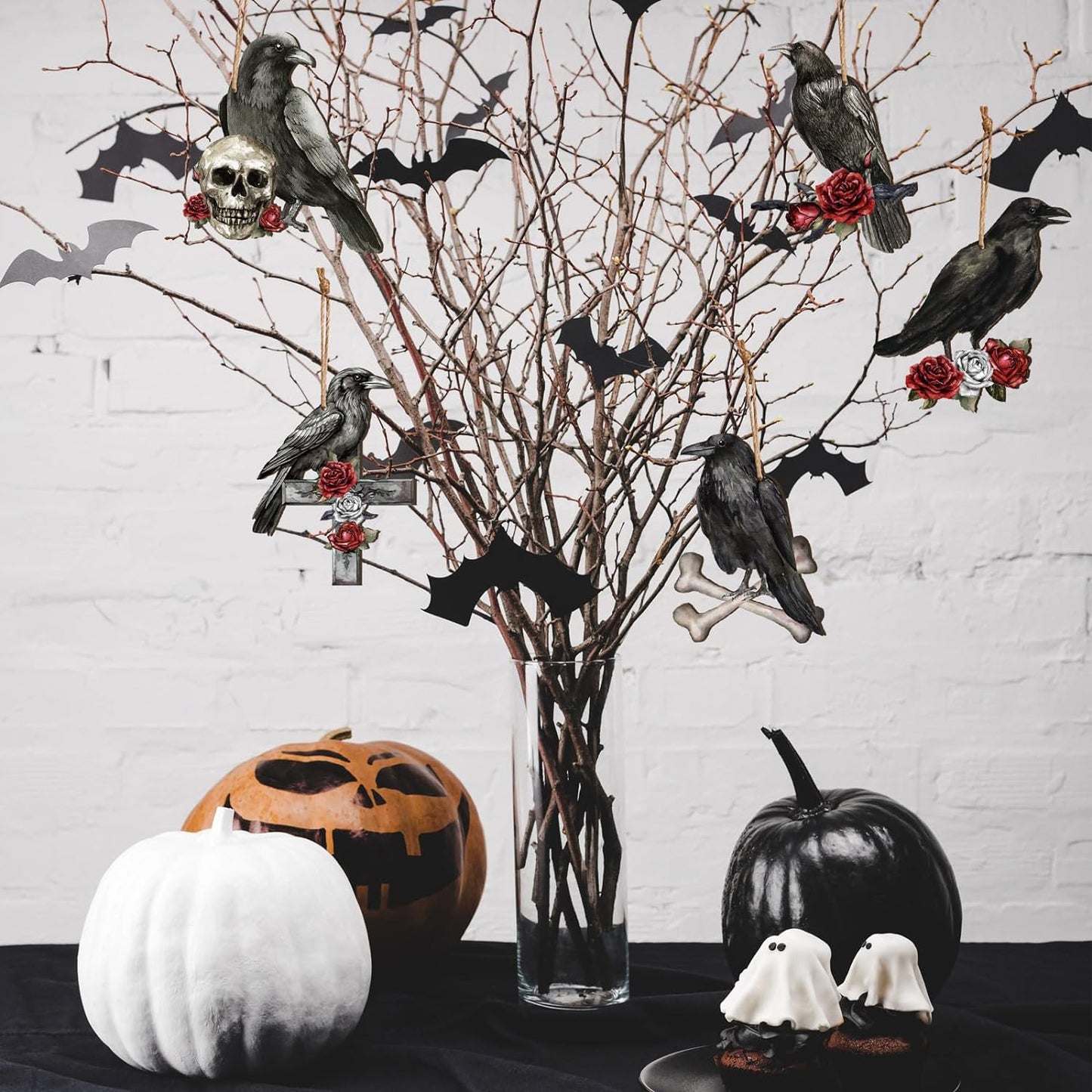 Crow Wooden Ornaments