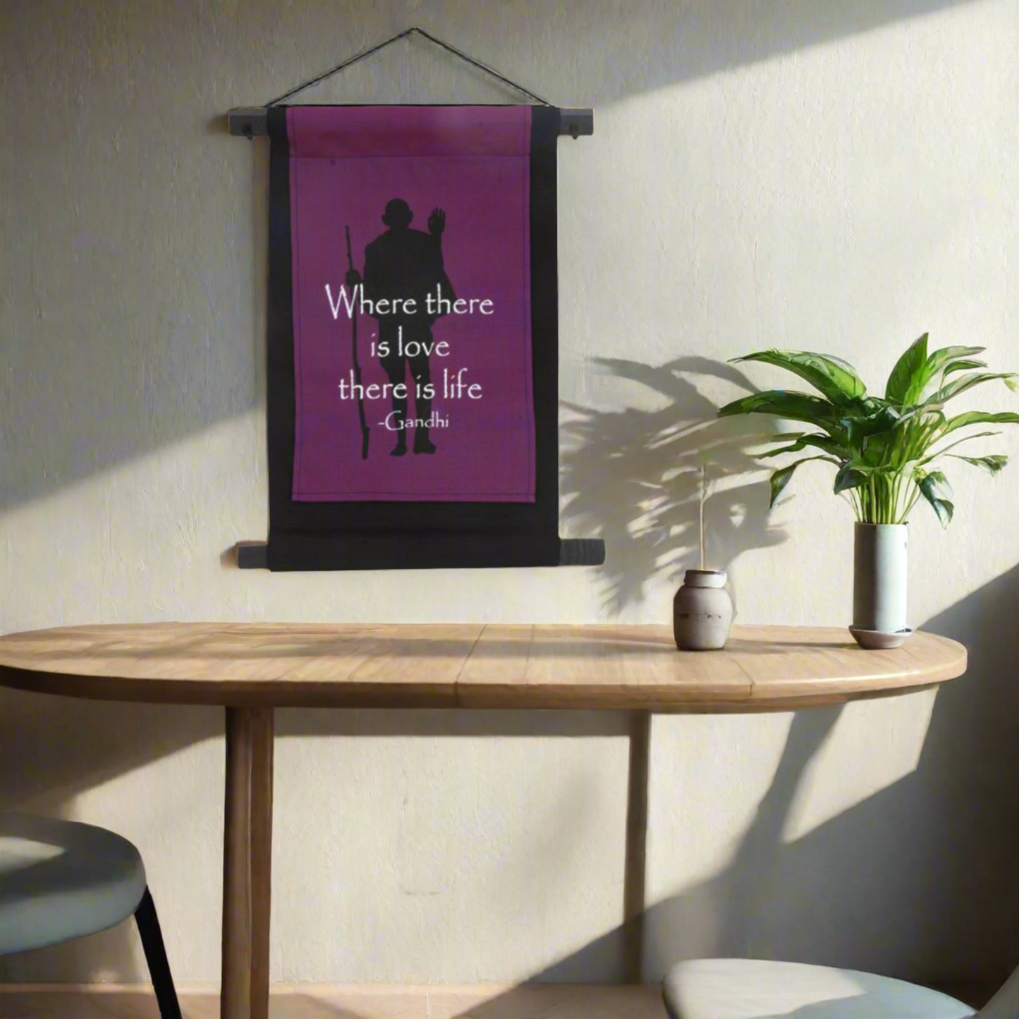 Cotton Banner - Gandhi