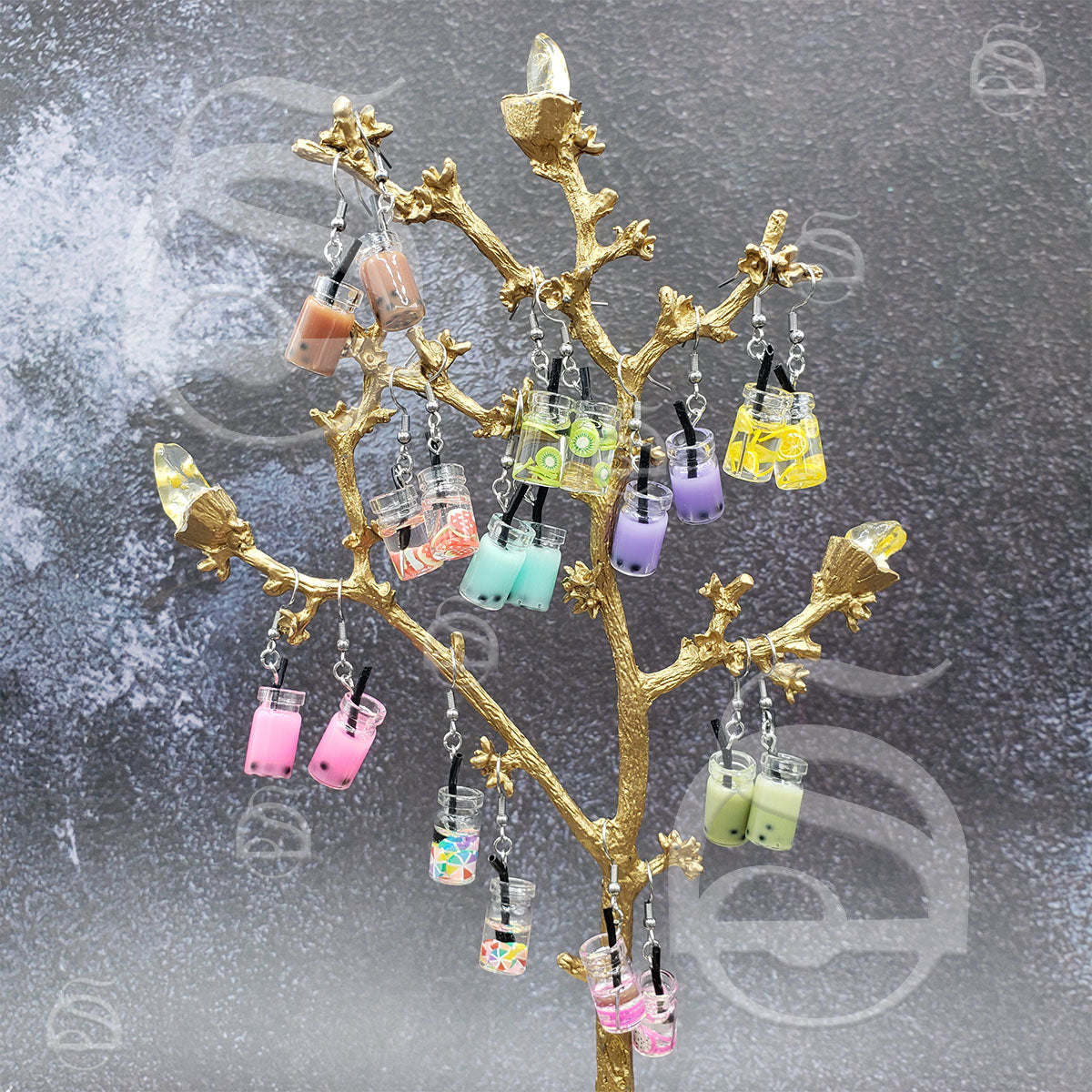Boba Tea & Sweet Water Earrings by Sage Den