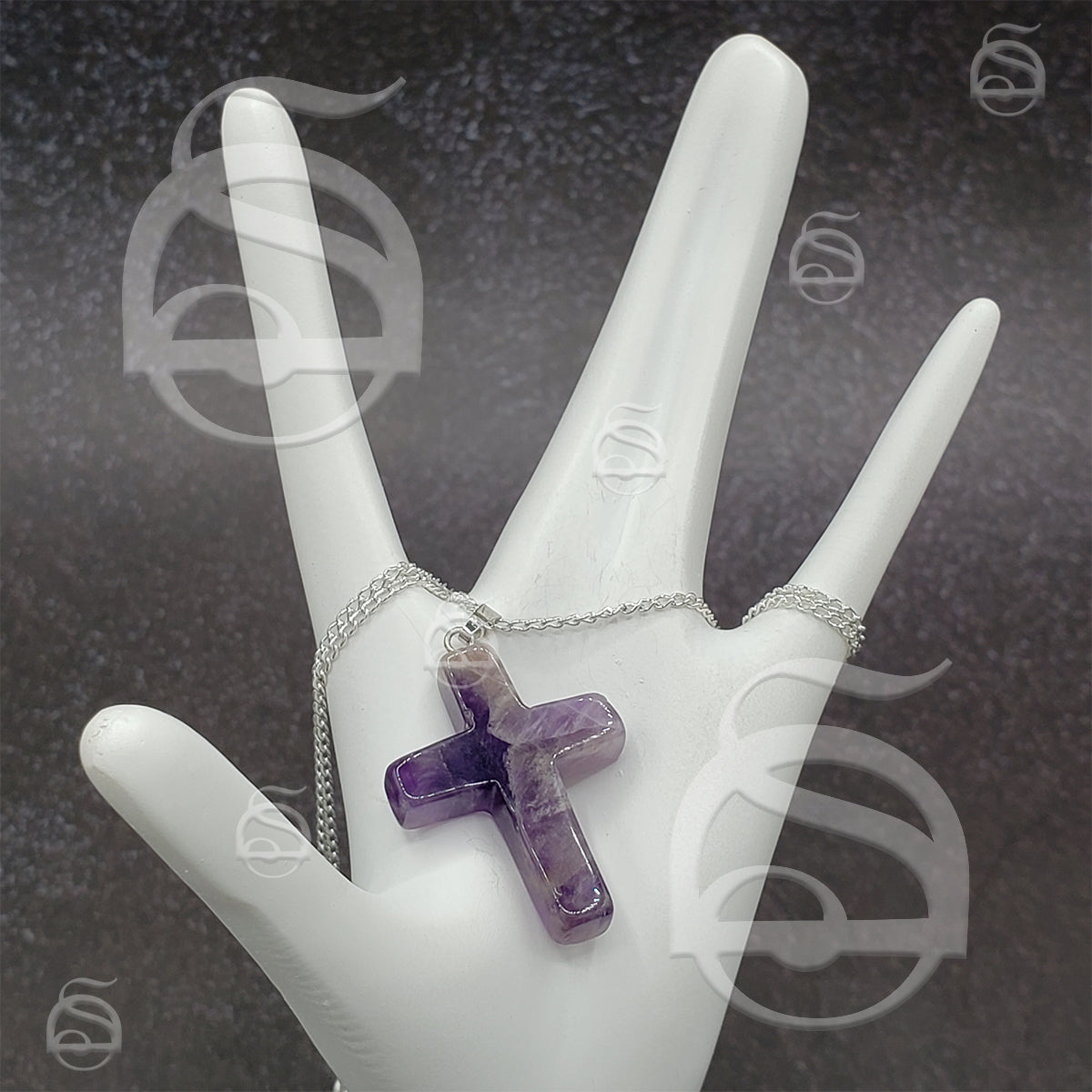 Amethyst Cross Necklace