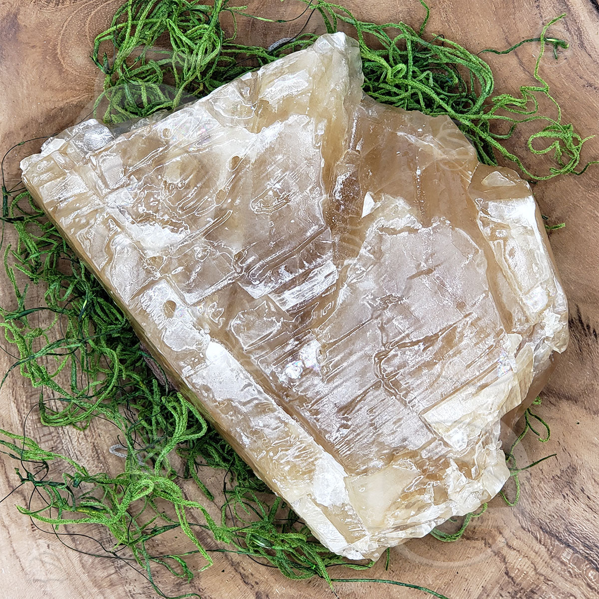 Calcite, Honey - Raw Palm Size