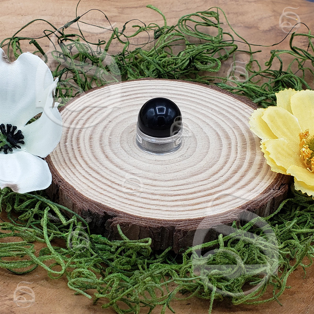 Polished Mini Sphere - Obsidian, Black