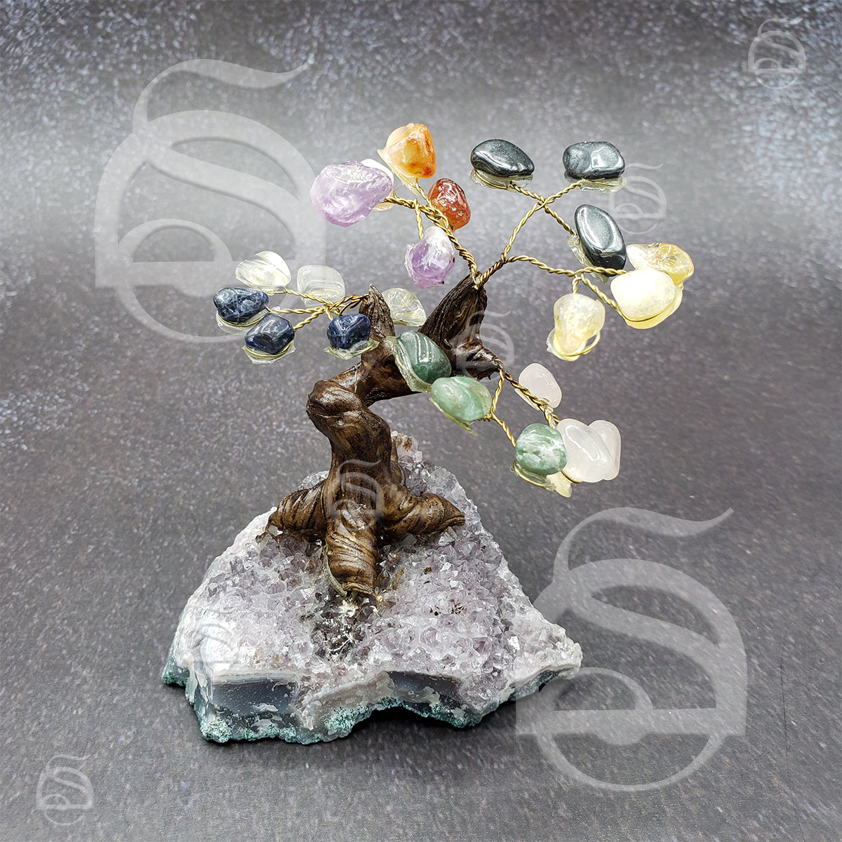 Mixed Stones Bonsai Tree