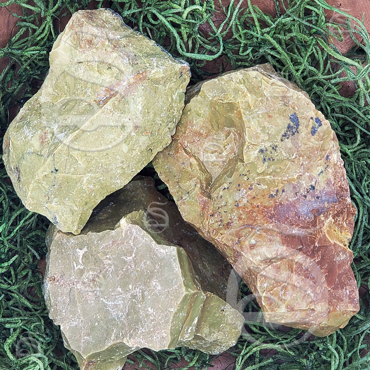 Opal, Green - Raw Palm Size