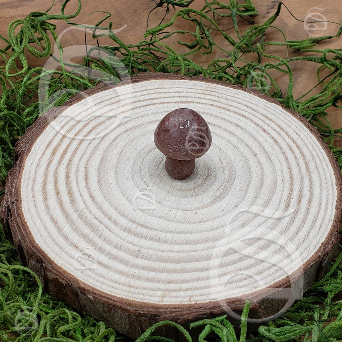 Polished Mushroom - Aventurine, Red