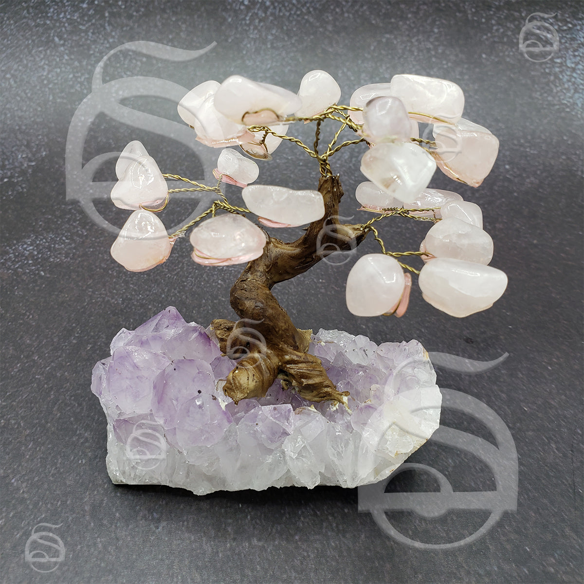 Quartz, Rose Bonsai Tree