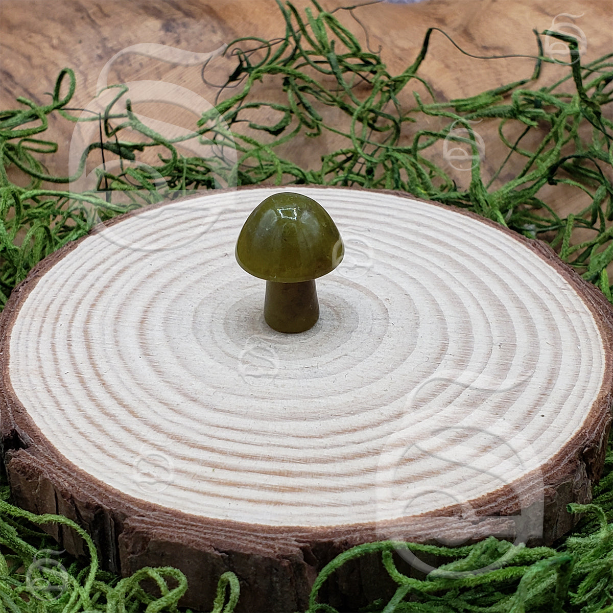 Polished Mushroom - Serpentine