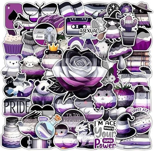 Asexual Sticker Set