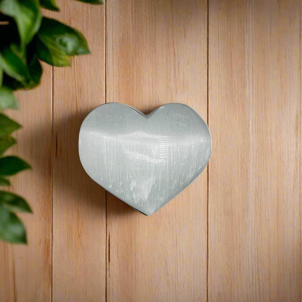Selenite - Polished Heart