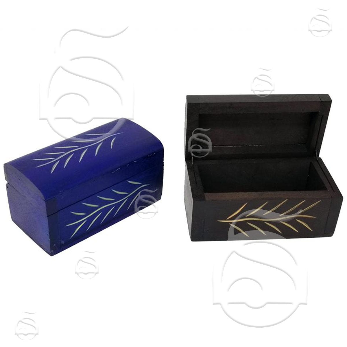 Mini Carved Wood Box