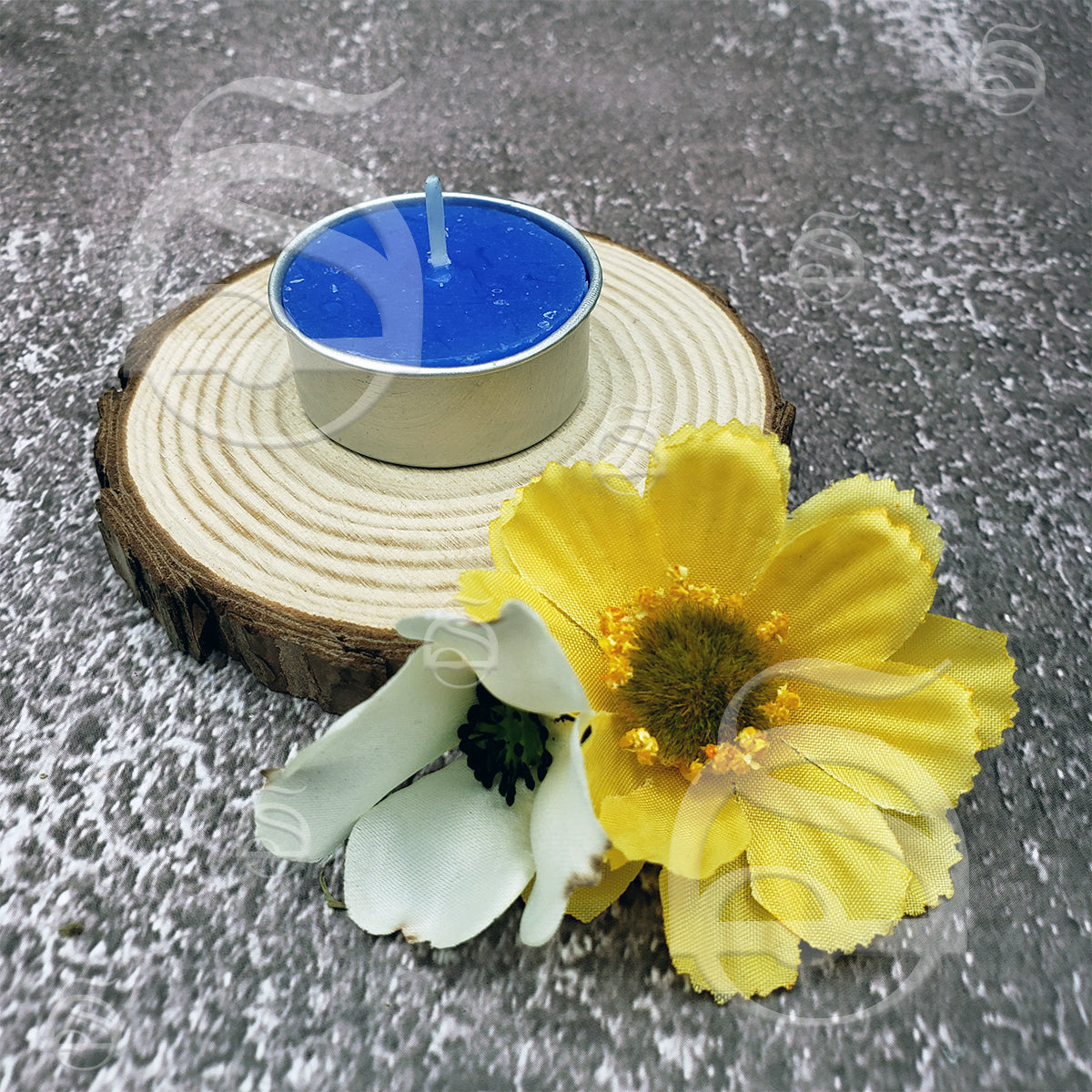 Tealight Candles - Unscented Blue