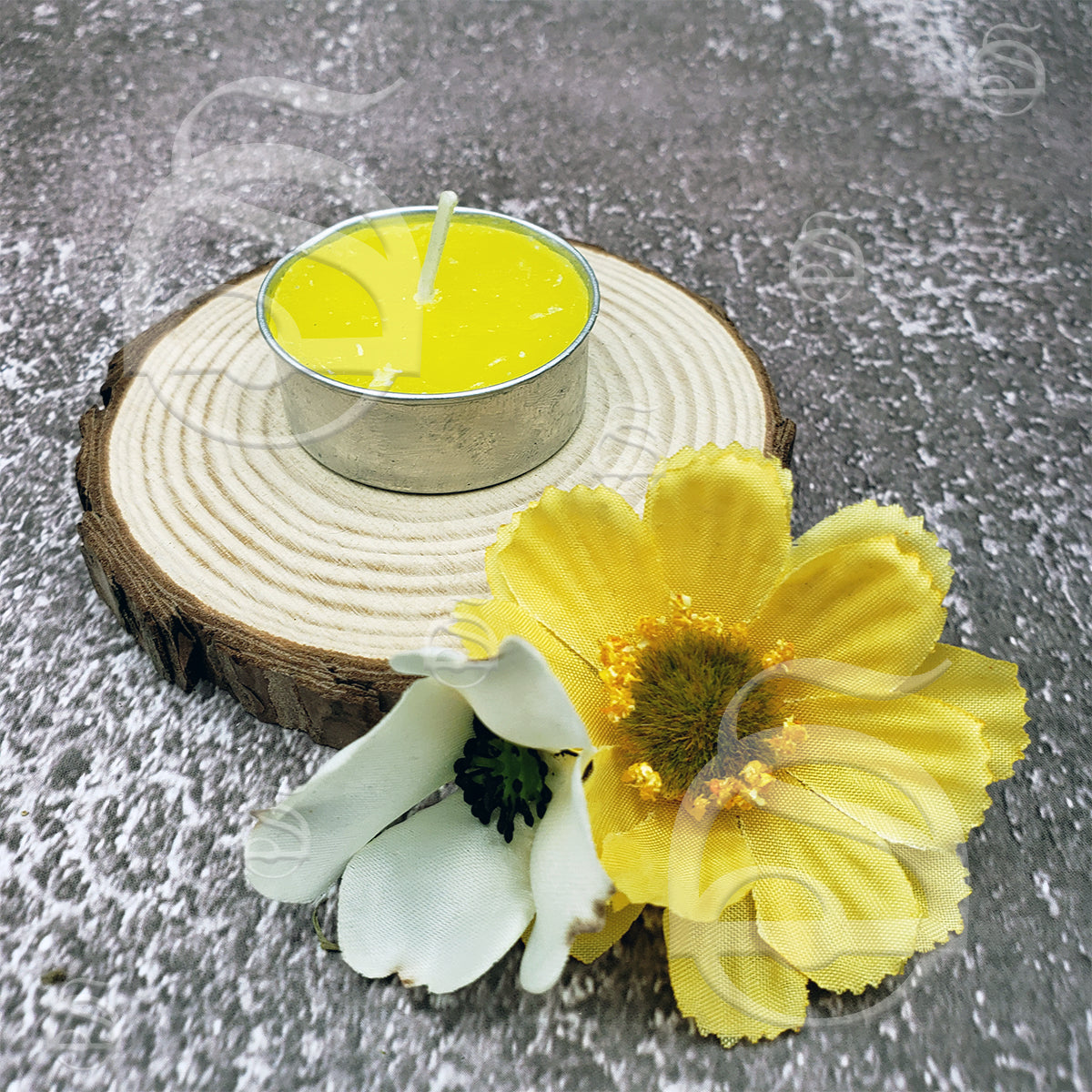 Tealight Candles - Unscented Yellow