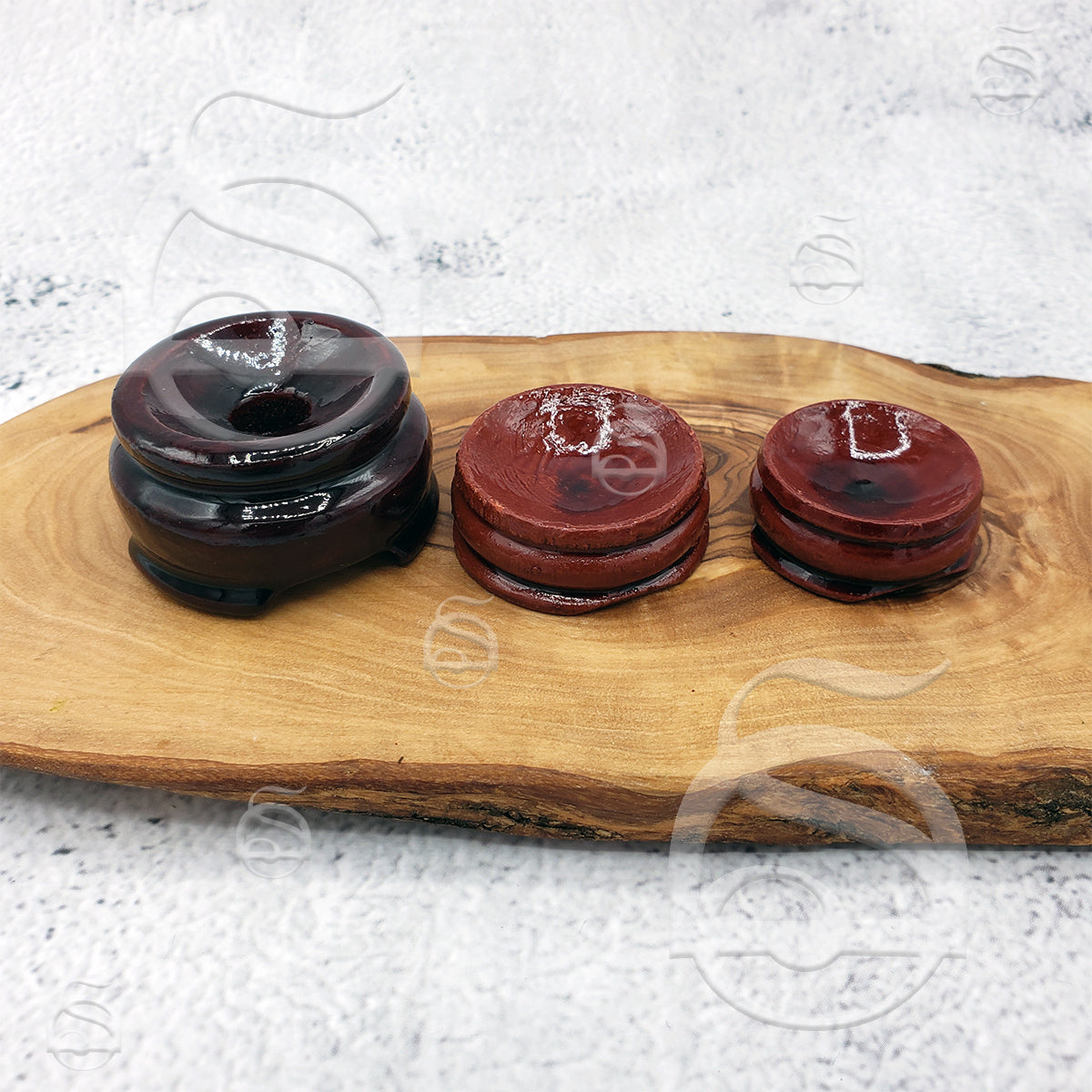 Sphere Stand - Stained Wood