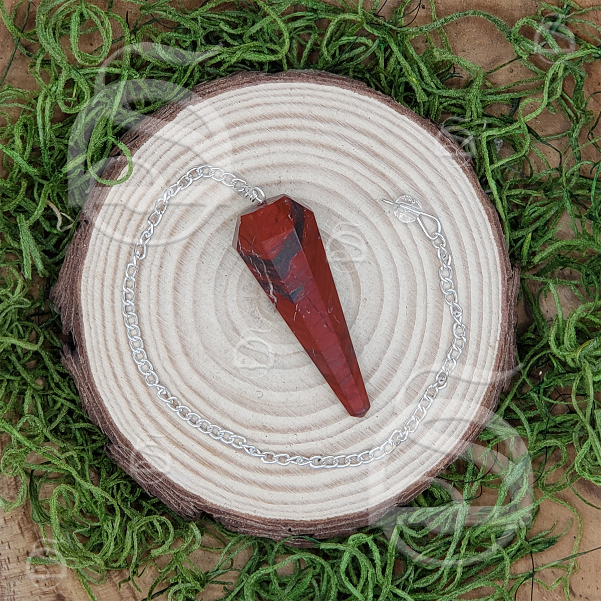 Snakeskin Agate Pendulum