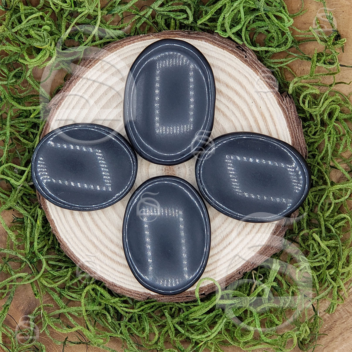 Worry Stone - Agate, Black