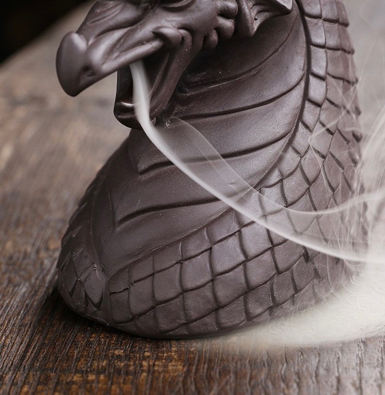Backflow Incense Burner - Dragon Bust
