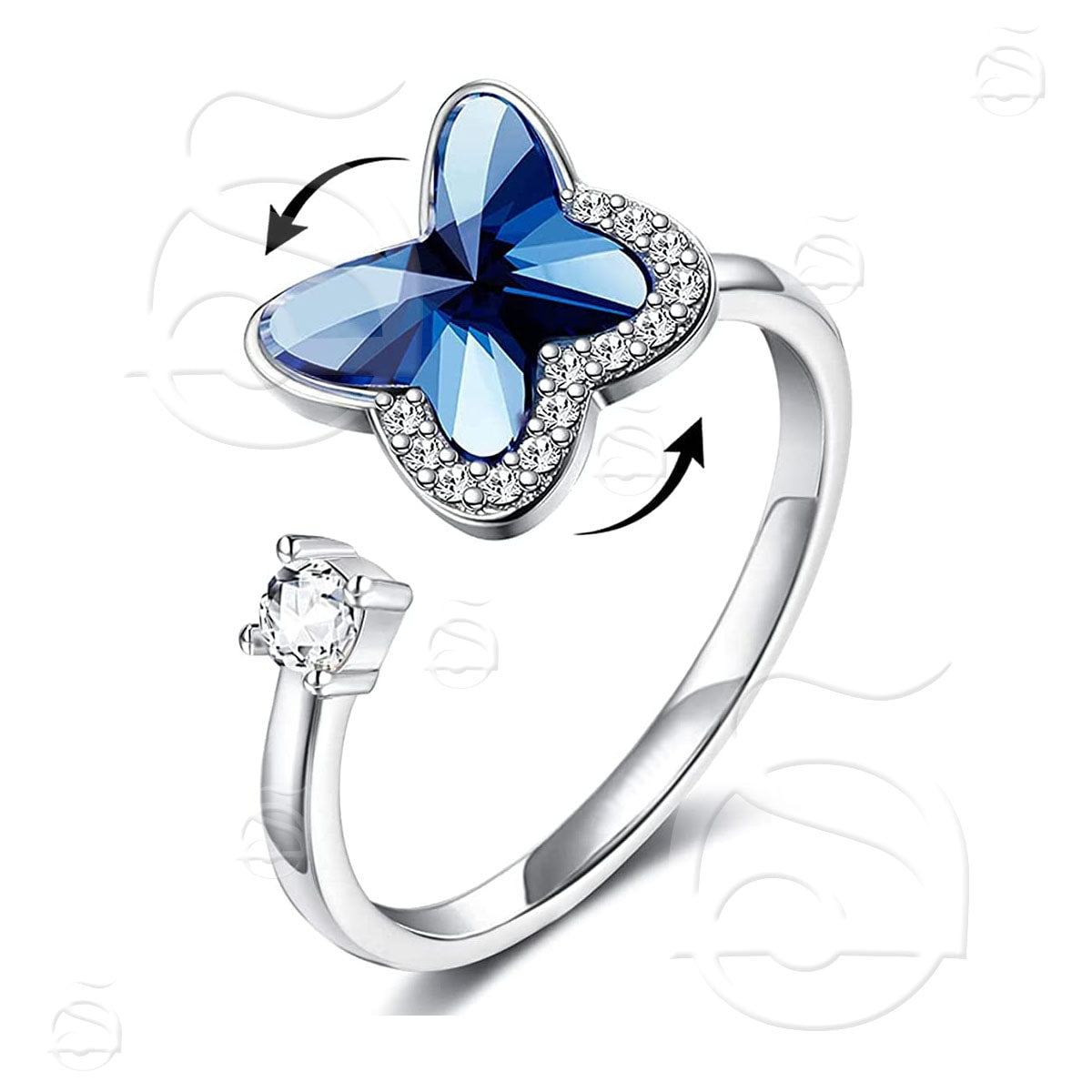 Fidget Spinner Ring - Butterfly 2