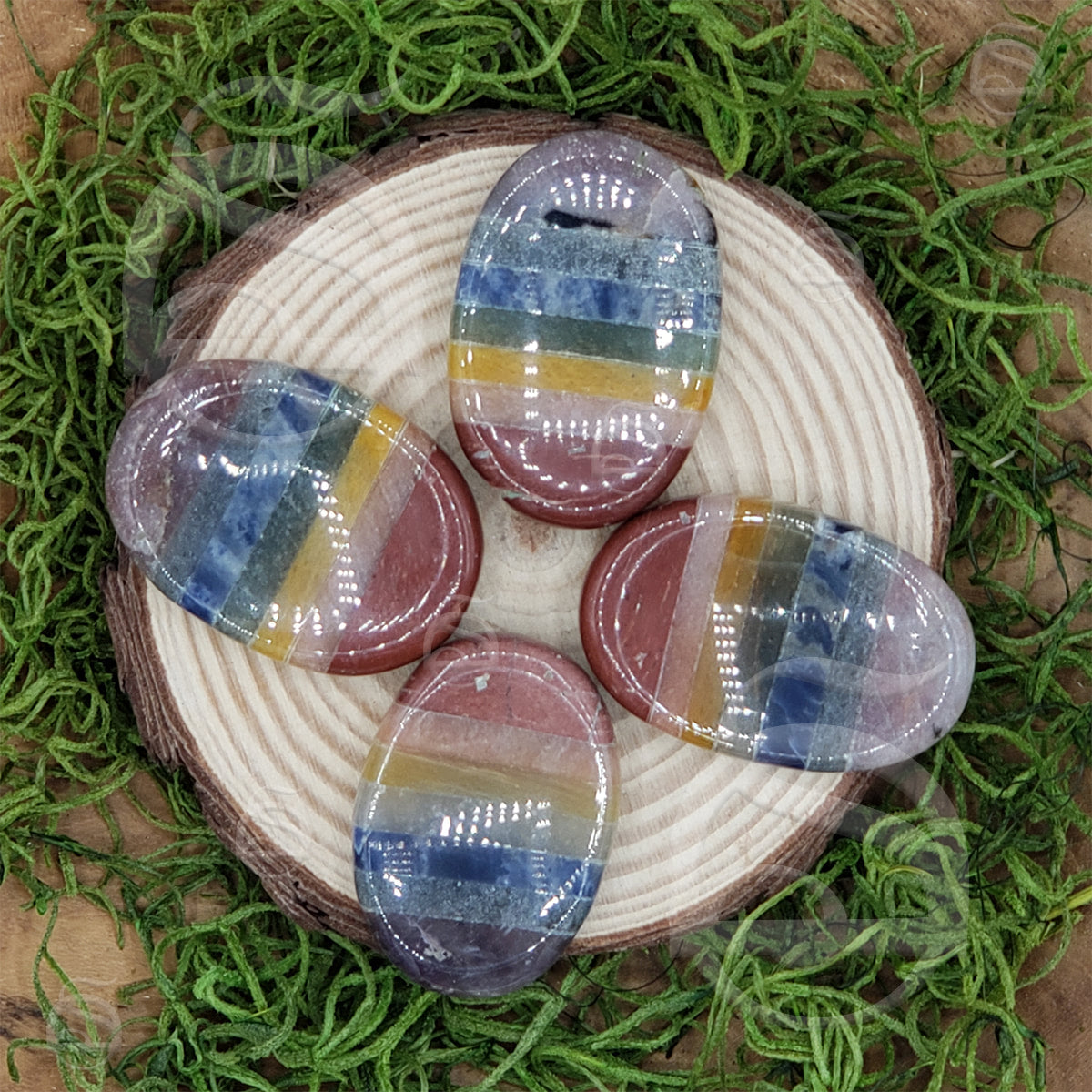 Worry Stone - 7 Chakra Bonded
