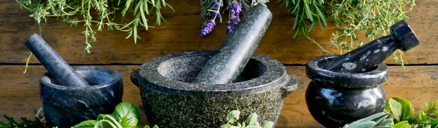 Mortars, Jars, & Bottles