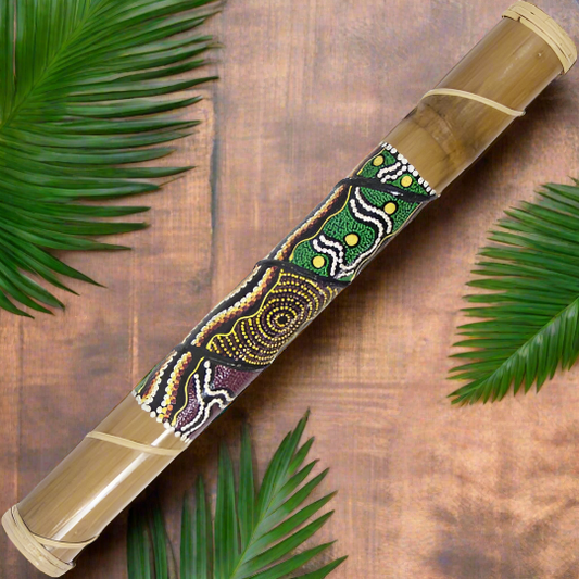 Rainstick - Large, Dot Painted