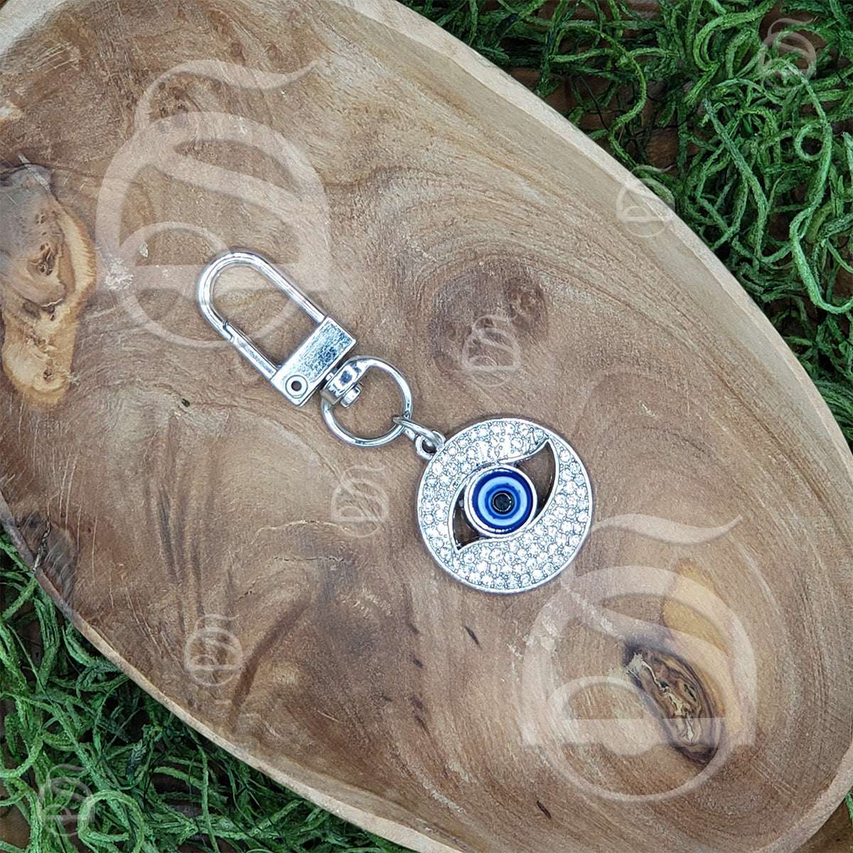 Charm - Evil Eye Circle Silver