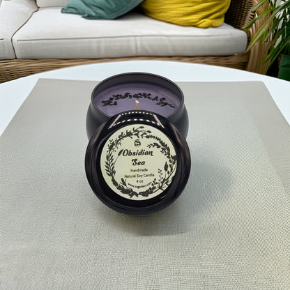 Obsidian Sea Candle (Sage Den Product)