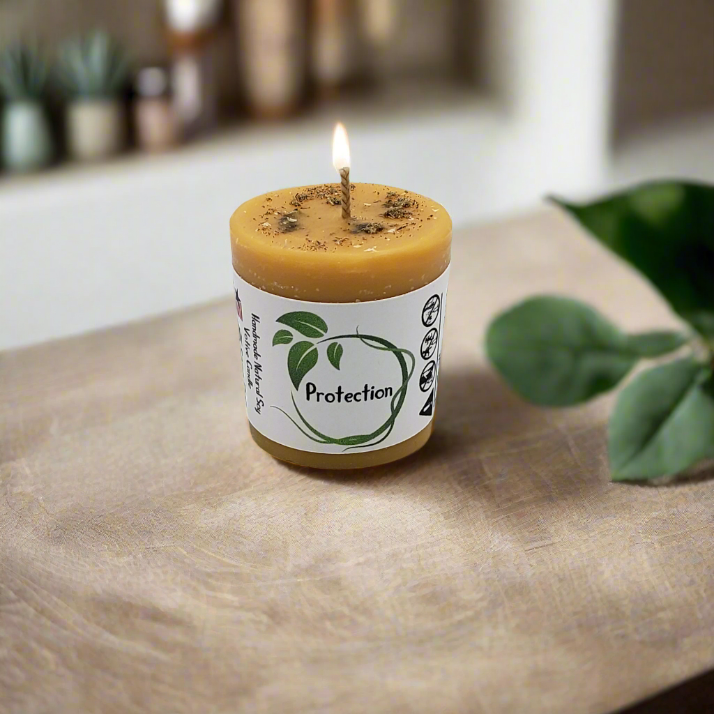 Protection Soy Ritual Candle Handmade by Sage Den