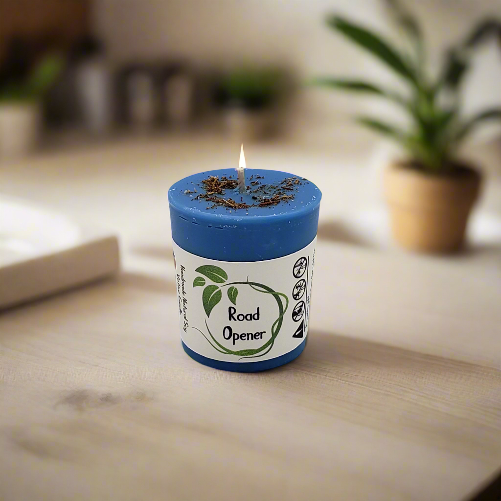 Road Opener Soy Ritual Candle Handmade by Sage Den