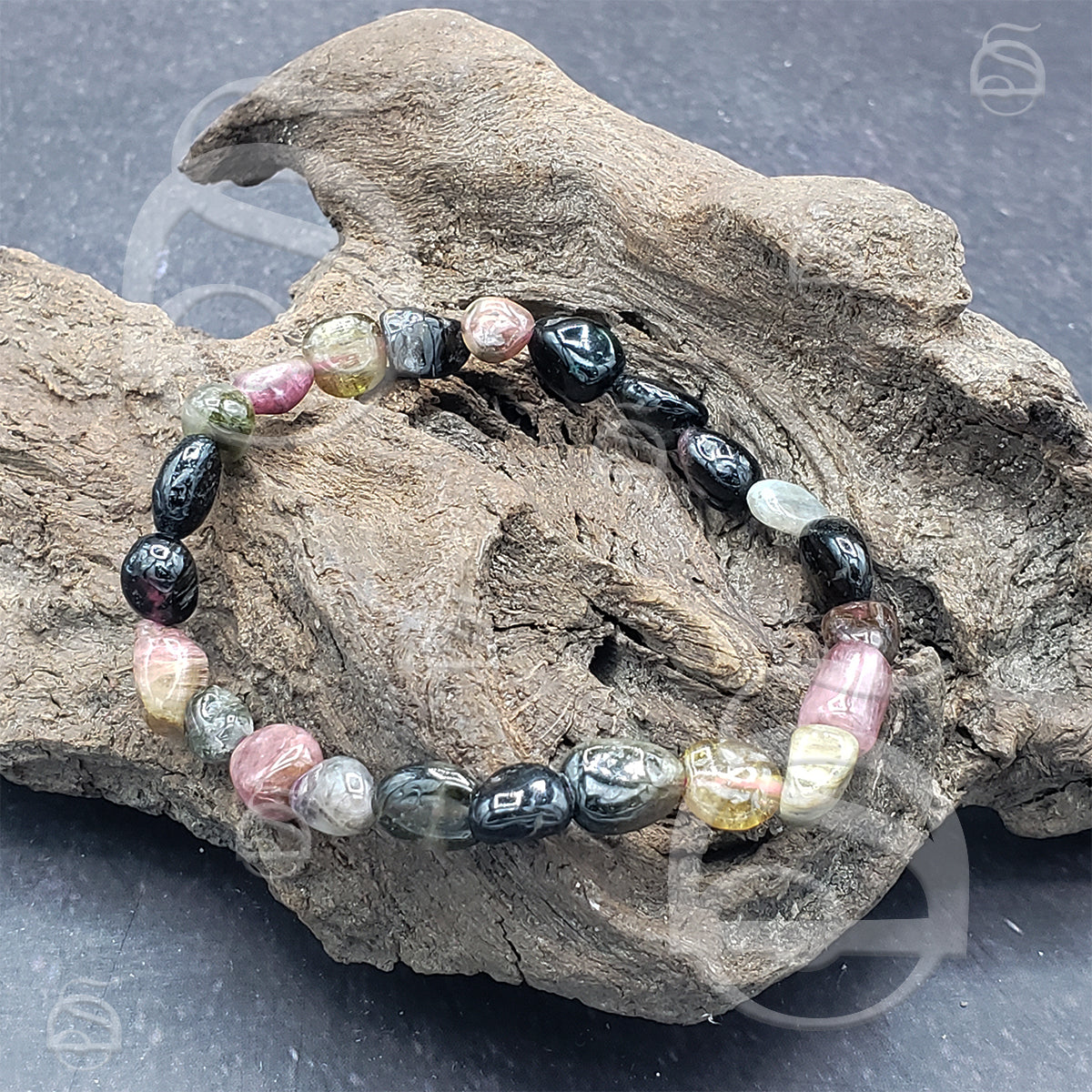 Tourmaline, Rainbow Bead Bracelet