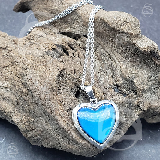 Mood Jewelry Heart Locket Necklace