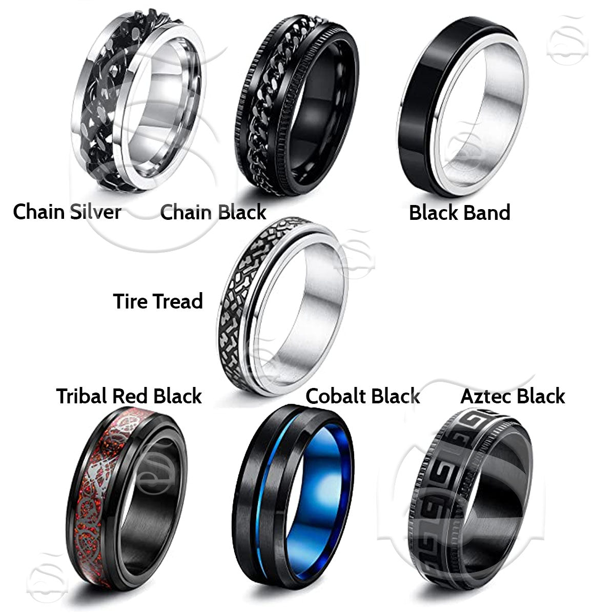 Fidget Rings - Men's Sized
