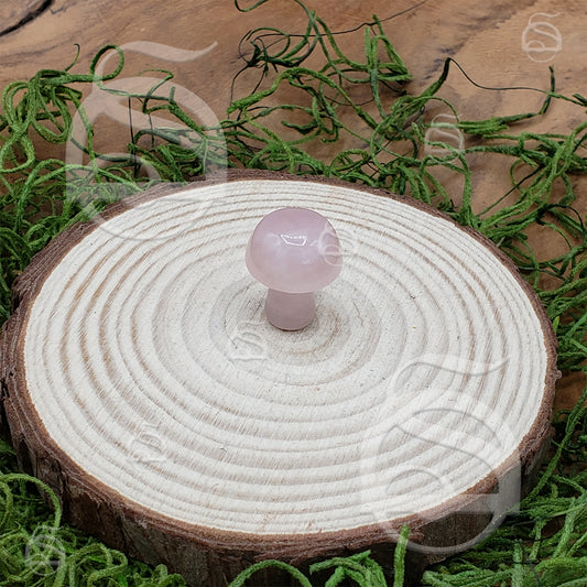 Polished Mushroom - Quartz, Rose