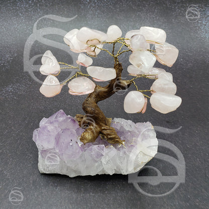 Quartz, Rose Bonsai Tree