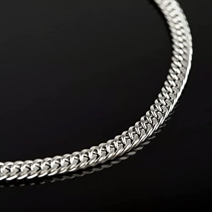 Necklace Chain with Clasp - Cuban 3mm 22" Stainless Steel