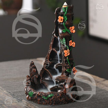 Backflow Incense Burner - Floral Tower
