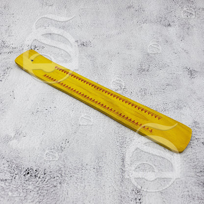 Painted Wood Incense Ash Catcher - Yellow