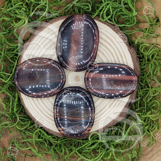 Worry Stone - Tigereye, Red