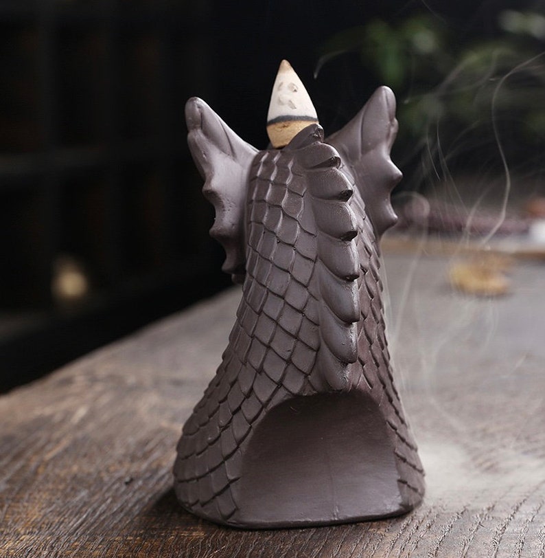 Backflow Incense Burner - Dragon Bust