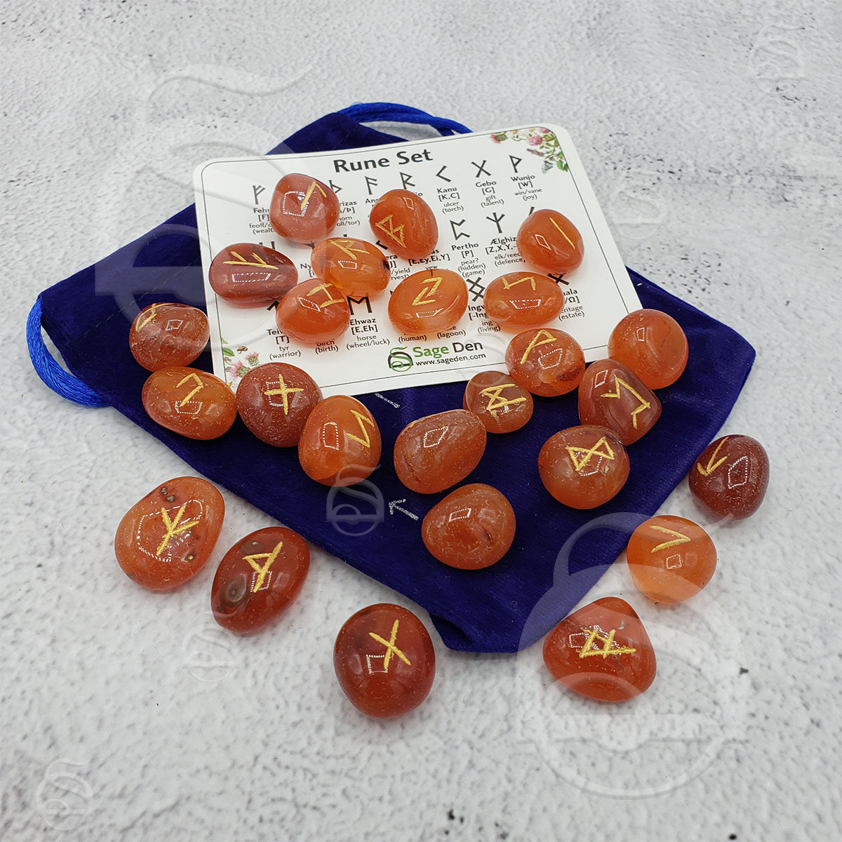 Rune Set - Carnelian – Sage Den