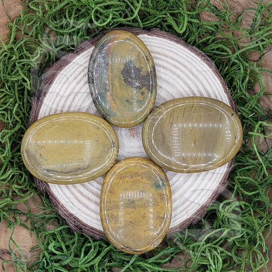 Worry Stone - Jasper, Ocean