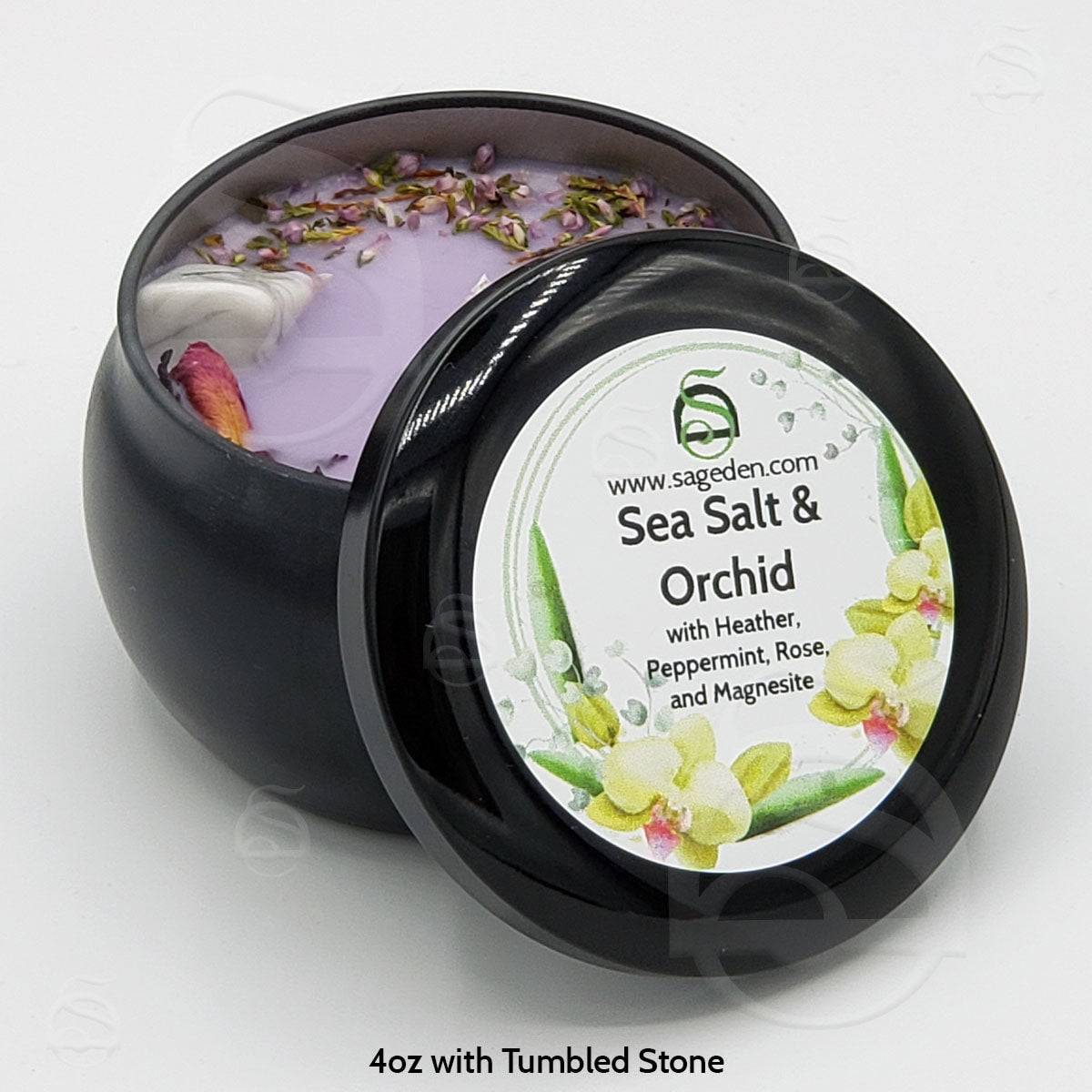 Sea Salt and Orchid Candle & Wax Melt (Sage Den Product)